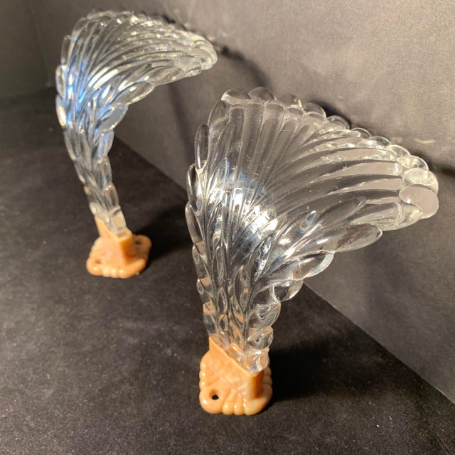 1940s Vintage Art Deco Glass Curtain Tie Backs A Pair Chairish