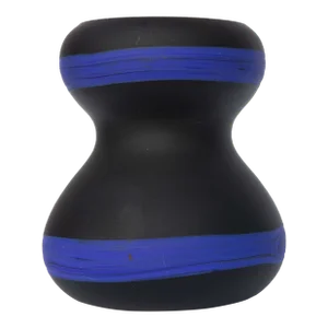 Fratelli Tosa Murano Mid-Century Modern Vase Ebony and Azure Blue