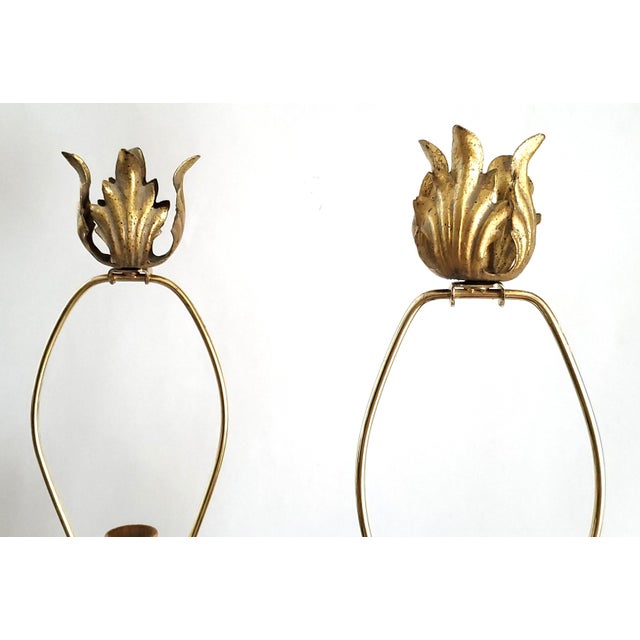 Vintage Pair of Artichoke Table Lamps Restored For Sale In Miami - Image 6 of 8