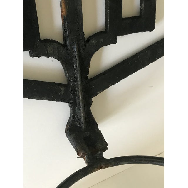Repurposed Iron Wall Hanging Plant Stand For Sale - Image 10 of 11