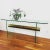 Vintage 1970s Pace Glass Console Table With Suspended Brass Beam Mid Century Modern For Sale In Palm Springs - Image 6 of 11
