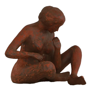 Vintage Terra Cotta Female Nude Sculpture
