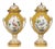Louis XVI Style Porcelain and Gilded Bronze Covered Vases, Set of 2 For Sale