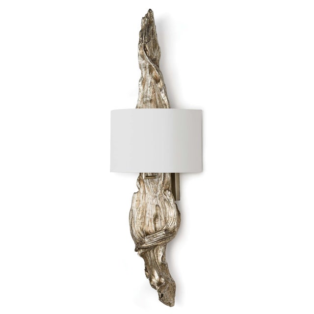 Plastic Regina Andrew Driftwood Sconce in Ambered Silver Leaf For Sale - Image 7 of 7