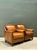 Vintage Nailhead Trim Leather Armchairs - Pair For Sale - Image 12 of 12