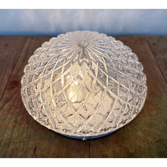 Vintage Glass Wall Light, 1970s For Sale - Image 15 of 17