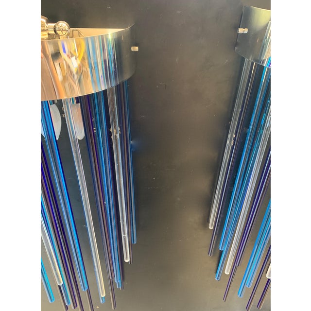 Isola Handmade Murano Glass Wall Lamps, 1970s, Set of 2 For Sale - Image 9 of 10