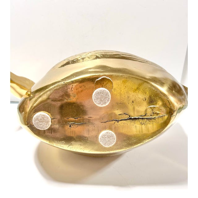 Brass Swan Planter - Hollywood Regency – Large Palm Beach Glam Centerpiece Cachepot For Sale - Image 10 of 10
