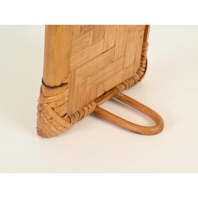 Mid-Century Organic Photo Frame in Rattan, Italy, 1970s For Sale - Image 10 of 11