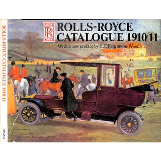 "Rolls-Royce Catalogue 1910/11" Book 1973 For Sale
