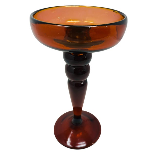 This is a beautiful example of Mid-Century Modern Italian art glass, a versatile pedestal dish often attributed to the...