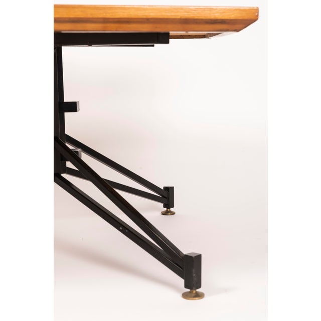 Black Vintage Italian Coffee Table in the style of Osvaldo Borsani, 1950 For Sale - Image 8 of 10