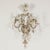Mid 20th Century 1940s Maison Baguès Crystal Three-Arm Sconces with Floral Motifs, US Wired For Sale - Image 5 of 12
