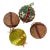 1970s 4 Large Beaded Christmas Ornaments Balls For Sale