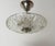 Vintage Swedish Sculptural Glass Ceiling Fixture with Floral Rosette, 1970 For Sale - Image 8 of 18