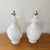 Mid-Century Modern Pair of Large Alabaster Table Lamps With Leaf Carving, Italian, 1970s For Sale - Image 3 of 8