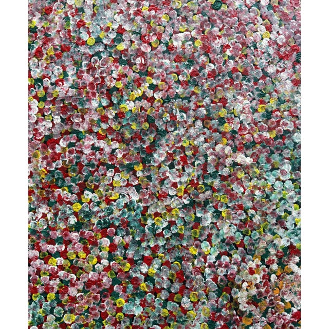 Large Aboriginal Contemporary Painting Bush Plum by Polly Ngale For Sale - Image 4 of 14