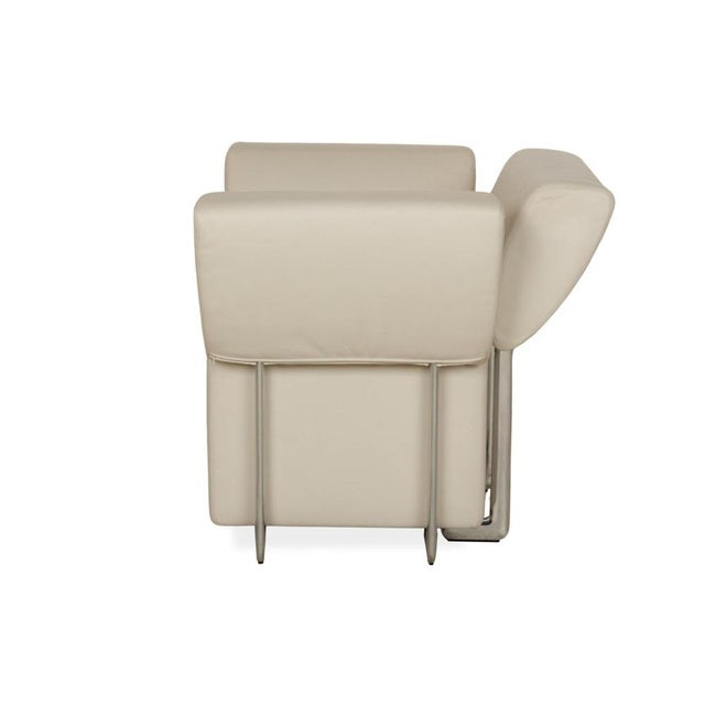 Clou Leather Armchair in Cream from Cor For Sale - Image 13 of 14