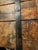 Rare Antique German Wood Wine Crate W Lid, 19th Century, Industrial Metal Straps For Sale - Image 9 of 18