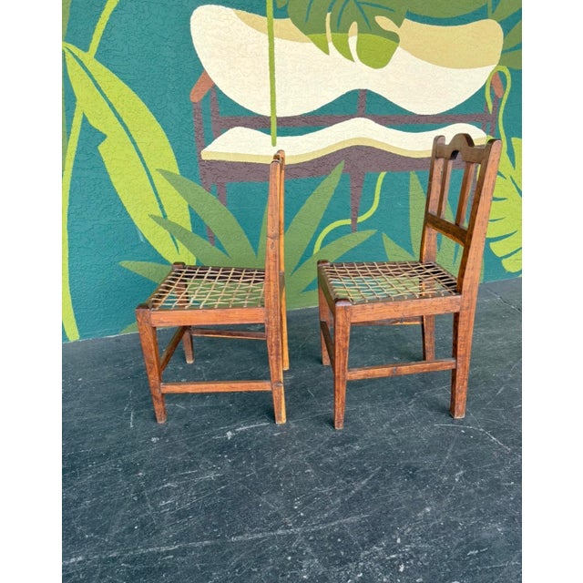 South African Dutch Cape Riempie Chair Pair For Sale - Image 9 of 14