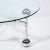 1970s Mid-Century Modern Polished Chrome & Glass Cocktail with Spherical Detailing For Sale - Image 5 of 13