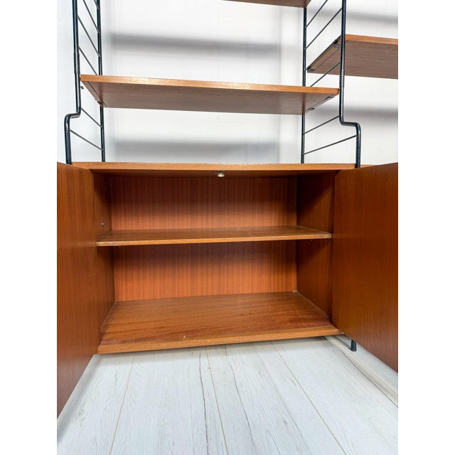 Vintage Freestanding Teak Shelving System from WHB, 1960s For Sale - Image 11 of 12