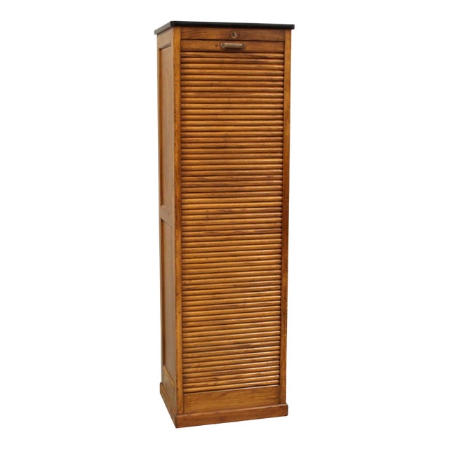 Vintage Filing Cabinet in Oak, 1920s For Sale