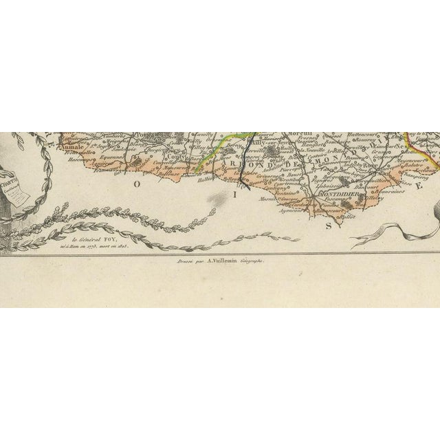 19th Century Antique Map of the Somme with Amiens and Abbeville, 1860 For Sale - Image 5 of 12