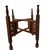 Turn the tray of your choice into a table. Vintage Anglo Indian tray table stand. Hand carved leaf panels held by square...