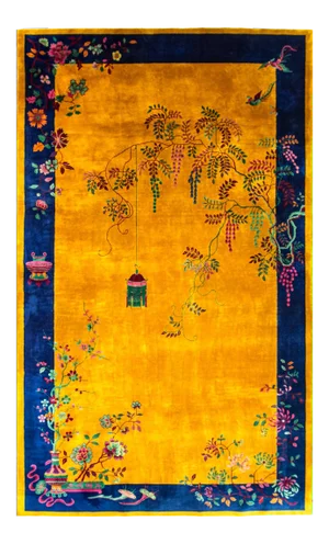 Vintage Art Deco Wool Rug