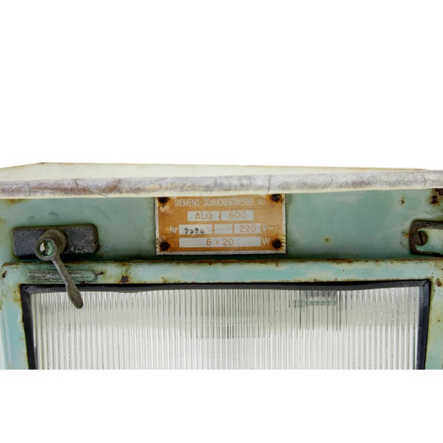 Large Mid-Century Industrial Light from Siemens, 1940 For Sale - Image 4 of 9