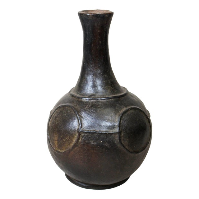 Vintage Mangbetu Clay Vase For Sale