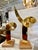 These wonderful tall free-standing abstract brass sculptures by Jean-Claude Hug, France (Born 1939), are being sold...