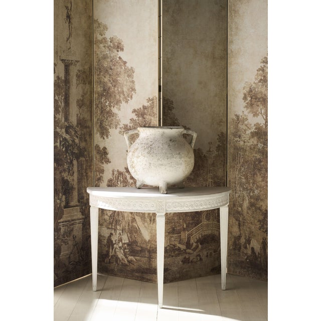 2020s Tara Shaw for Century Furniture Petite Lutetia Console Table, Rubbed White For Sale - Image 5 of 6