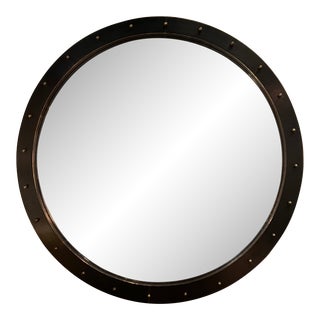 Industrial Round Mirror For Sale