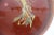 Vintage Japanese Lacquered Wood Tray Round Gold Detail Signed For Sale - Image 11 of 12