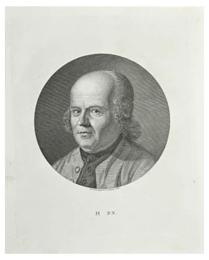 After John Hall, Portrait of H. Nn, Original Etching, 1810