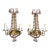 Mid Century Wood Beaded Wall Sconce/Pair For Sale