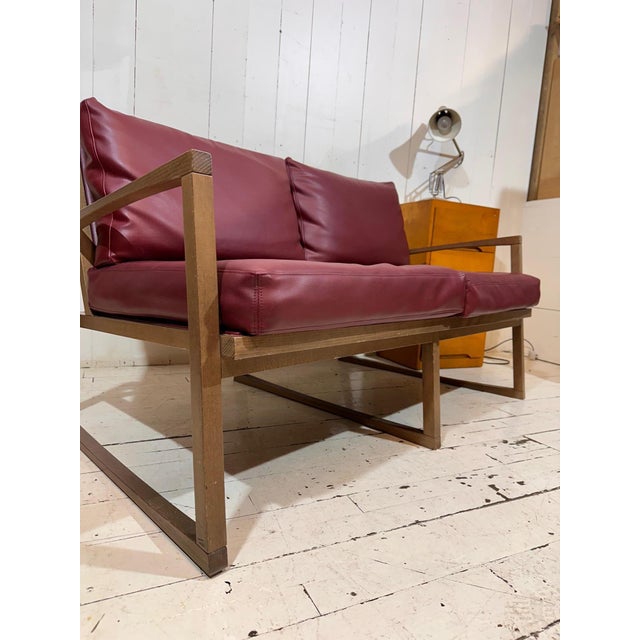 Vintage Two-Seater Sofa in Red Leather by Andy Thornton, 1995 For Sale - Image 13 of 13