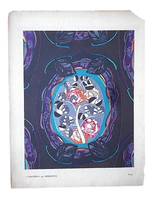 Vintage Hand Printed Pochoir Print by Benedictus-Paris-C.1924