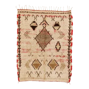 Vintage Moroccan Azilal Rug - 03'11 x 04'10