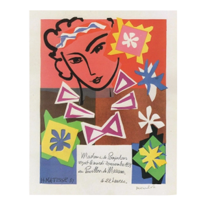 Matisse Lithograph 43 Madam De Pompadour 1959