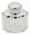 Plain Silver Tea Flask with Pearly Reliefs For Sale