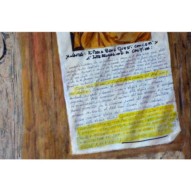 Massimo D'orta, The Chemistry Lesson, 2007, Oil on Canvas, Framed For Sale - Image 3 of 8