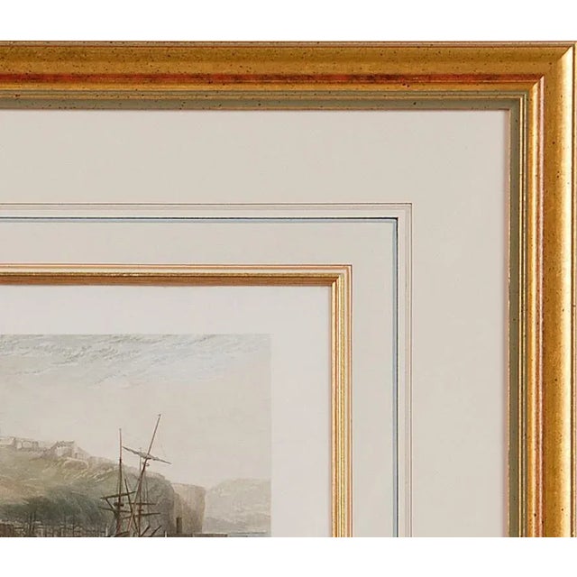 Mid 19th Century A View of Scarborough, England: A Framed 19th C. Engraving After J. M. W. Turner, 1859 For Sale - Image 5 of 5