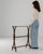 This early 1900s French wooden towel rack showcases graceful craftsmanship and understated decorative detail. Constructed...