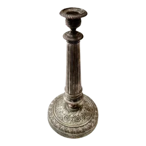Neoclassical Style in Silver Gilt Candlestick