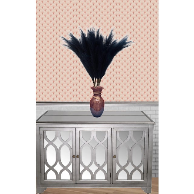 Late 20th Century Art Glass Purple Vase White Glass Swirl For Sale - Image 5 of 12