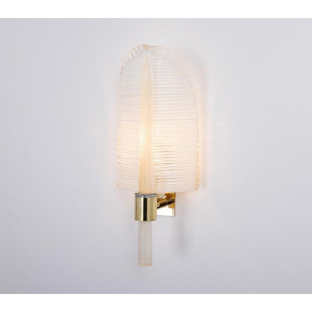 Murano Glass Wall Sconces from Barovier & Toso, Italy, 1970s, Set of 2 For Sale - Image 10 of 18