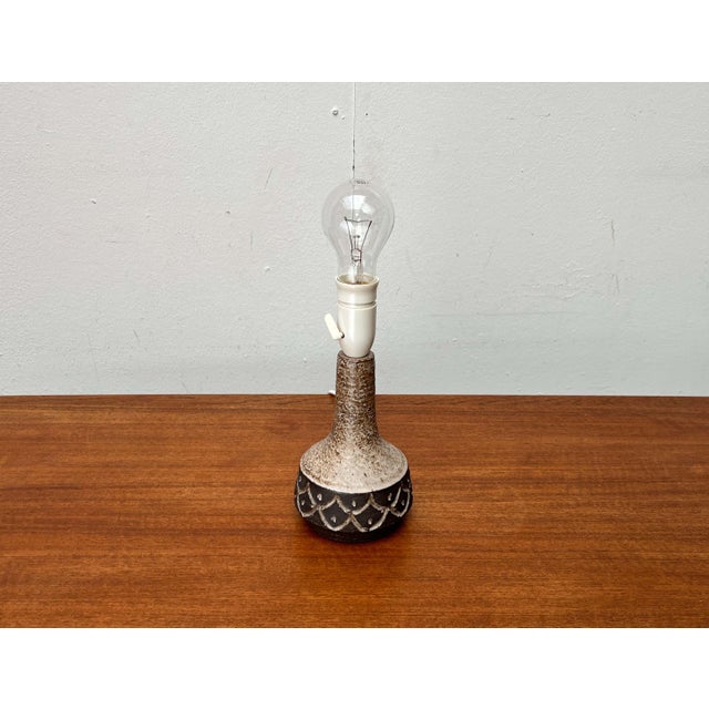 Mid-Century Modern Danish Studio Pottery Table Lamp from Lovemose, 1960s For Sale - Image 13 of 18